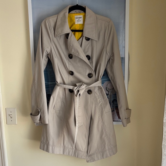 Old Navy Jackets & Blazers - Old Navy Light Tan Trench Coat, Medium